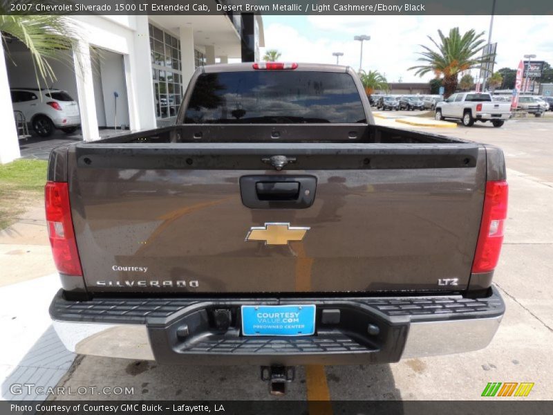 Desert Brown Metallic / Light Cashmere/Ebony Black 2007 Chevrolet Silverado 1500 LT Extended Cab