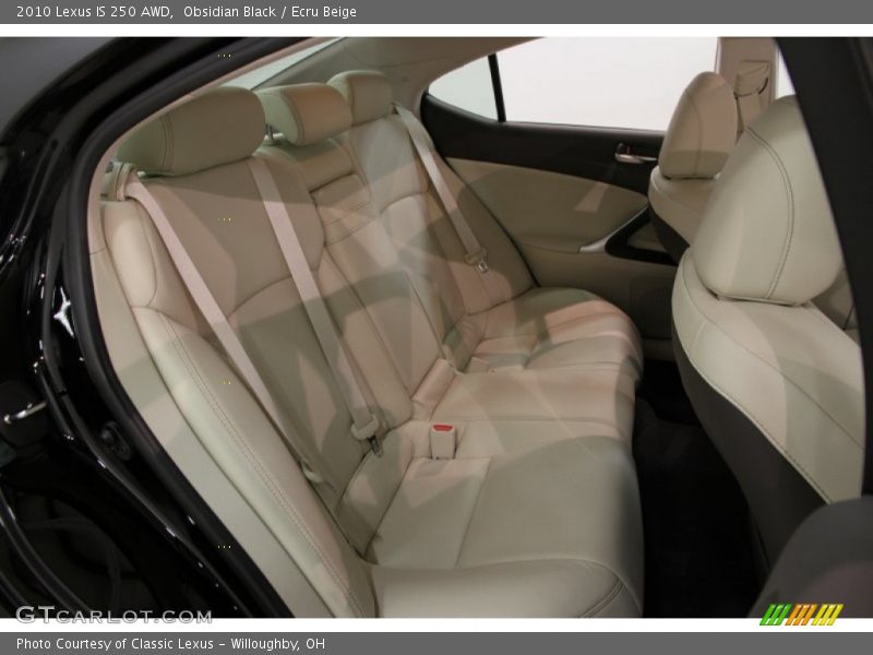 Obsidian Black / Ecru Beige 2010 Lexus IS 250 AWD