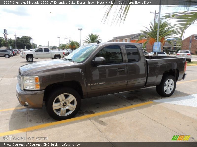 Desert Brown Metallic / Light Cashmere/Ebony Black 2007 Chevrolet Silverado 1500 LT Extended Cab
