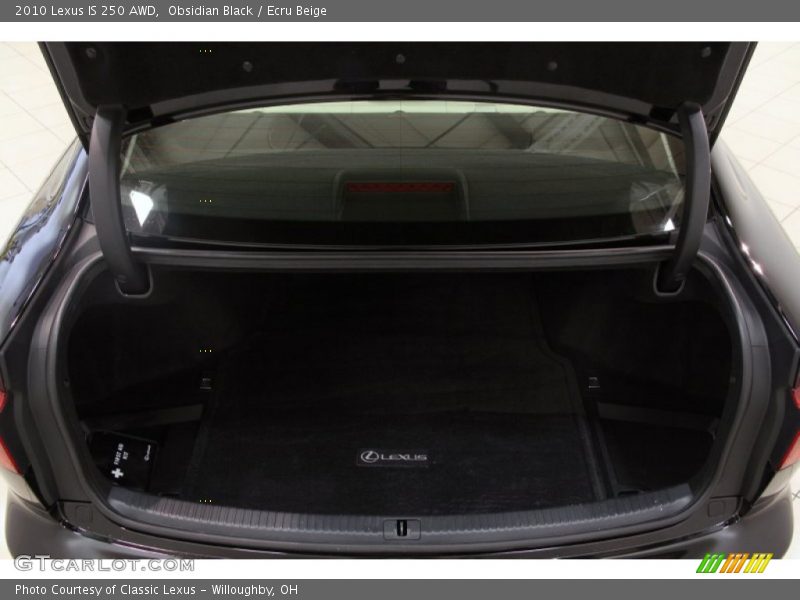 Obsidian Black / Ecru Beige 2010 Lexus IS 250 AWD