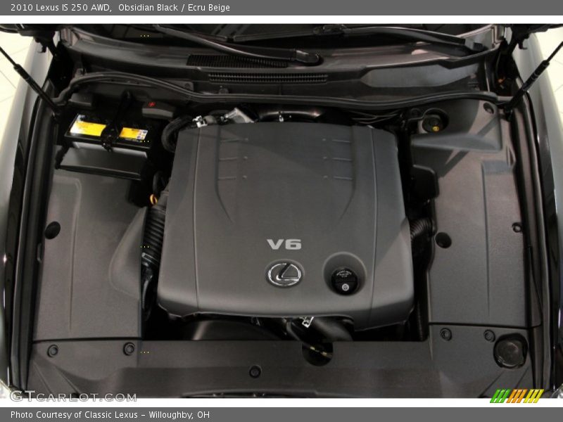 Obsidian Black / Ecru Beige 2010 Lexus IS 250 AWD