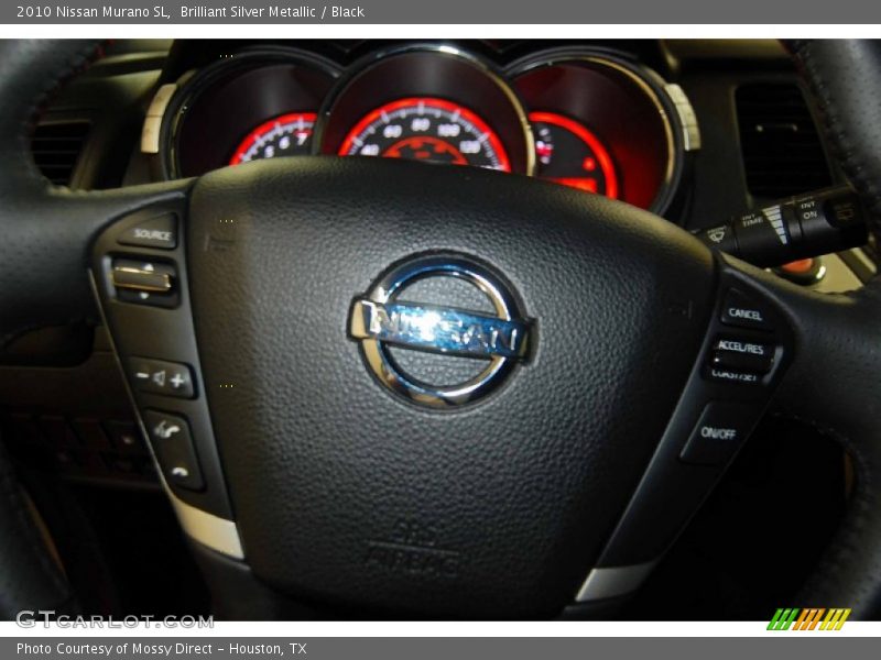 Brilliant Silver Metallic / Black 2010 Nissan Murano SL