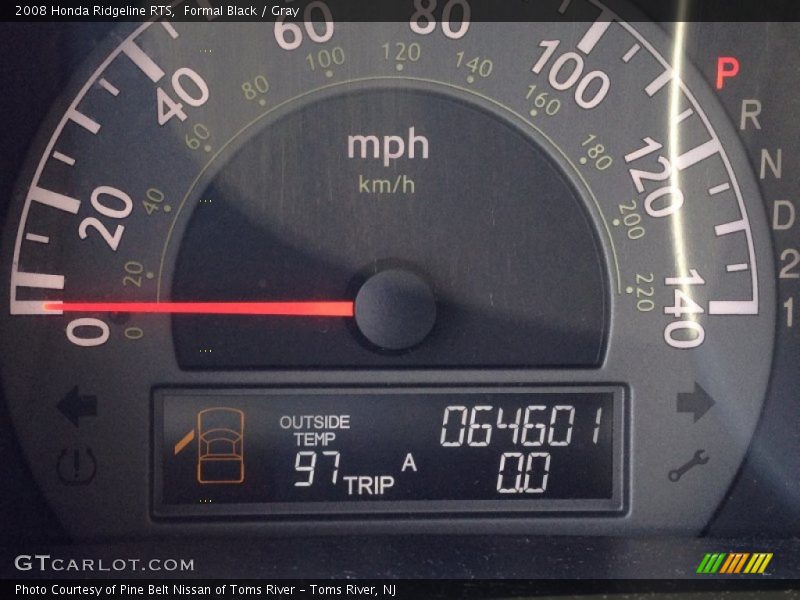 Formal Black / Gray 2008 Honda Ridgeline RTS