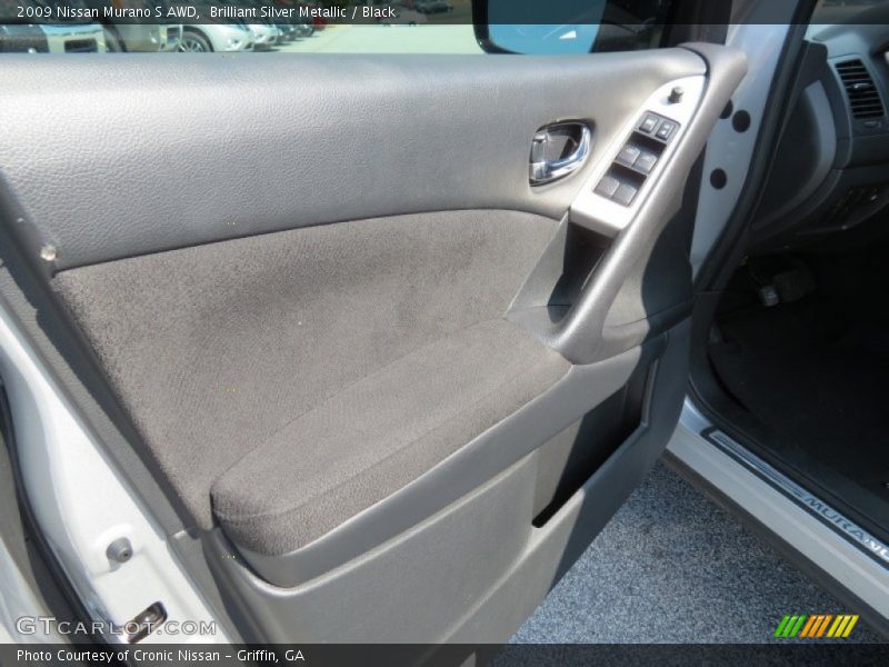 Brilliant Silver Metallic / Black 2009 Nissan Murano S AWD