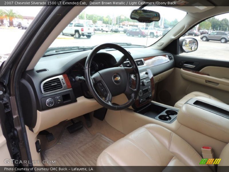 Desert Brown Metallic / Light Cashmere/Ebony Black 2007 Chevrolet Silverado 1500 LT Extended Cab