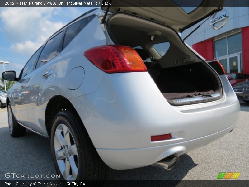Brilliant Silver Metallic / Black 2009 Nissan Murano S AWD