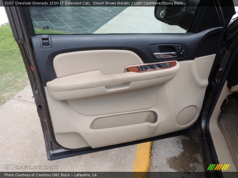 Desert Brown Metallic / Light Cashmere/Ebony Black 2007 Chevrolet Silverado 1500 LT Extended Cab
