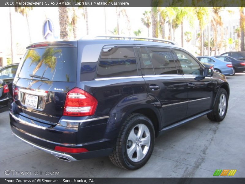 Capri Blue Metallic / Cashmere 2010 Mercedes-Benz GL 450 4Matic