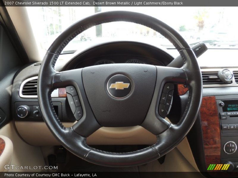 Desert Brown Metallic / Light Cashmere/Ebony Black 2007 Chevrolet Silverado 1500 LT Extended Cab