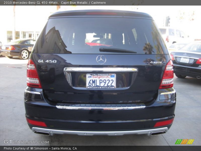 Capri Blue Metallic / Cashmere 2010 Mercedes-Benz GL 450 4Matic
