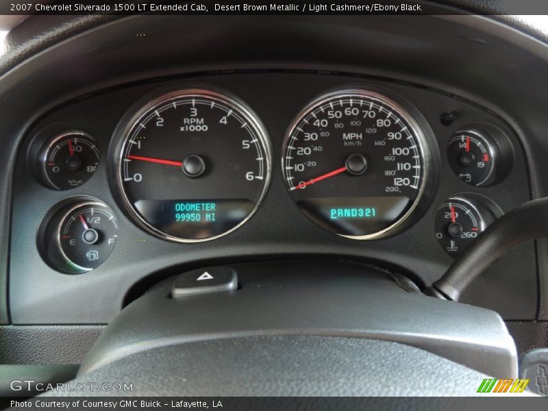 Desert Brown Metallic / Light Cashmere/Ebony Black 2007 Chevrolet Silverado 1500 LT Extended Cab