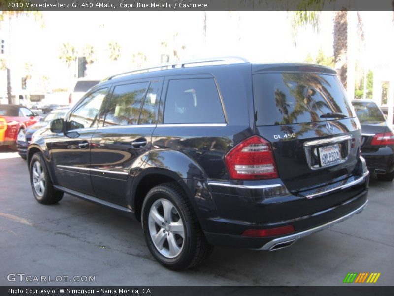 Capri Blue Metallic / Cashmere 2010 Mercedes-Benz GL 450 4Matic