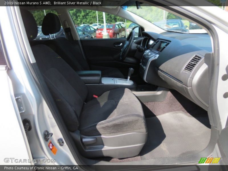 Brilliant Silver Metallic / Black 2009 Nissan Murano S AWD