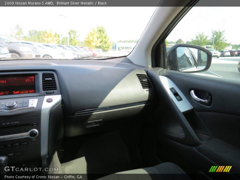 Brilliant Silver Metallic / Black 2009 Nissan Murano S AWD