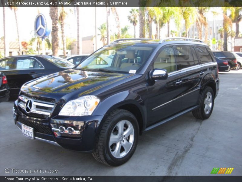 Capri Blue Metallic / Cashmere 2010 Mercedes-Benz GL 450 4Matic