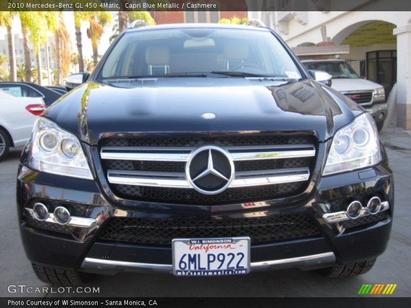 Capri Blue Metallic / Cashmere 2010 Mercedes-Benz GL 450 4Matic