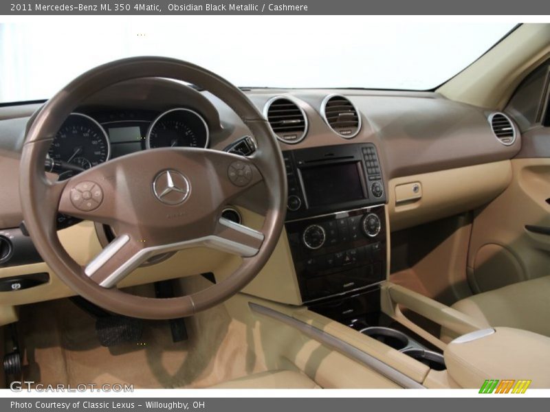 Obsidian Black Metallic / Cashmere 2011 Mercedes-Benz ML 350 4Matic