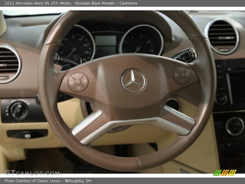 Obsidian Black Metallic / Cashmere 2011 Mercedes-Benz ML 350 4Matic