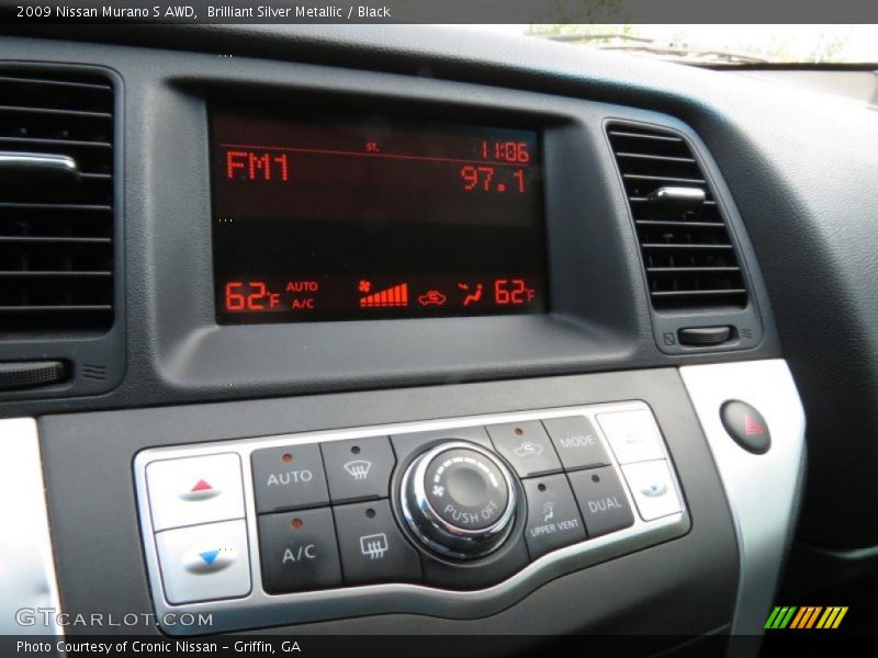 Brilliant Silver Metallic / Black 2009 Nissan Murano S AWD