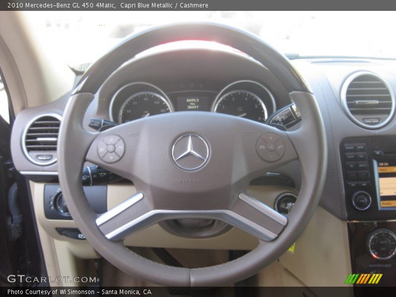 Capri Blue Metallic / Cashmere 2010 Mercedes-Benz GL 450 4Matic