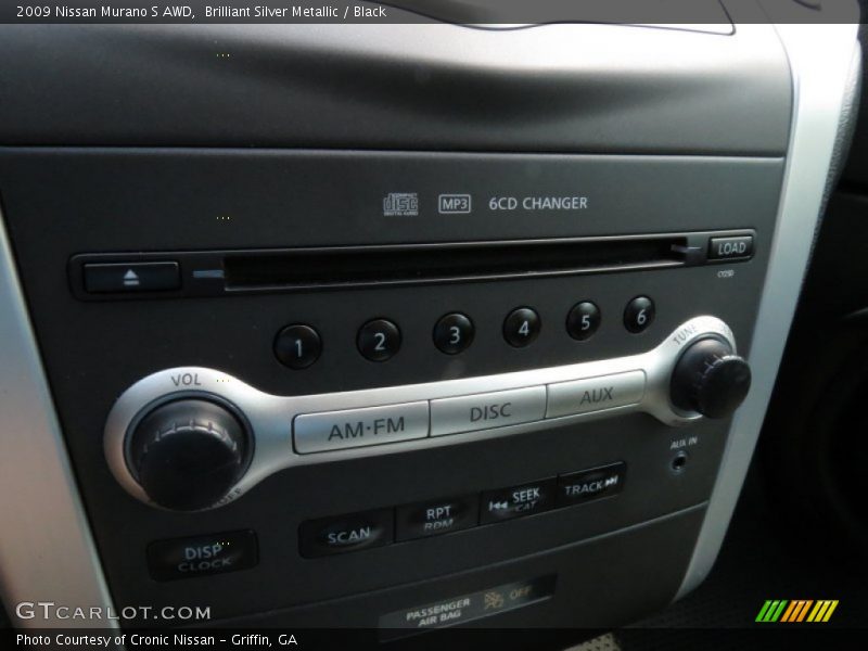 Brilliant Silver Metallic / Black 2009 Nissan Murano S AWD