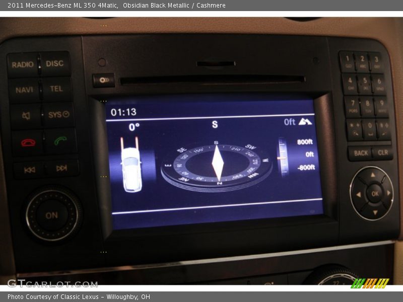 Obsidian Black Metallic / Cashmere 2011 Mercedes-Benz ML 350 4Matic