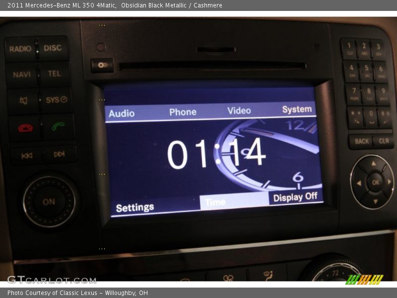 Obsidian Black Metallic / Cashmere 2011 Mercedes-Benz ML 350 4Matic