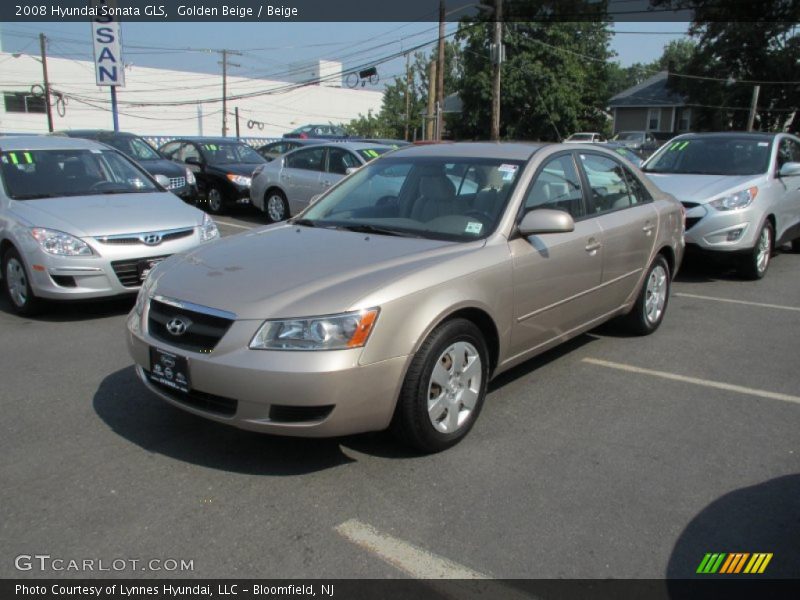 Golden Beige / Beige 2008 Hyundai Sonata GLS