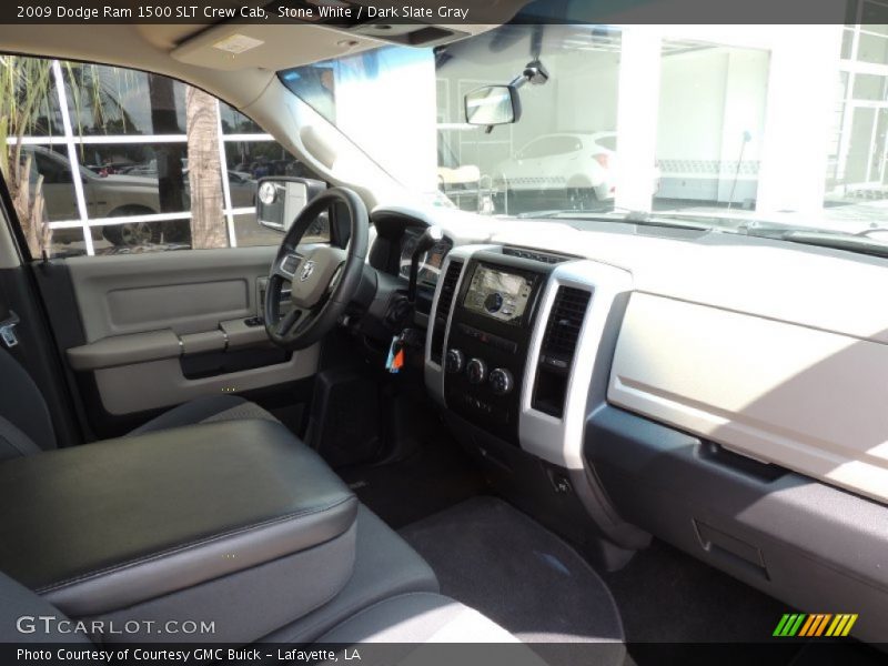 Stone White / Dark Slate Gray 2009 Dodge Ram 1500 SLT Crew Cab