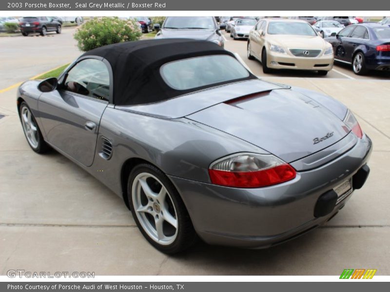 Seal Grey Metallic / Boxster Red 2003 Porsche Boxster