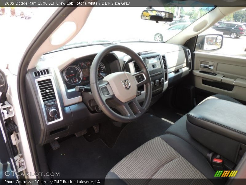 Stone White / Dark Slate Gray 2009 Dodge Ram 1500 SLT Crew Cab