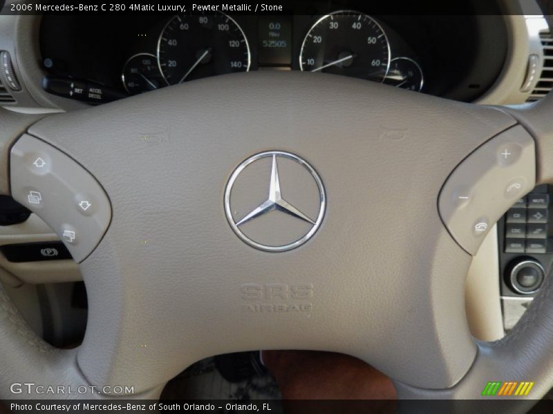 Pewter Metallic / Stone 2006 Mercedes-Benz C 280 4Matic Luxury