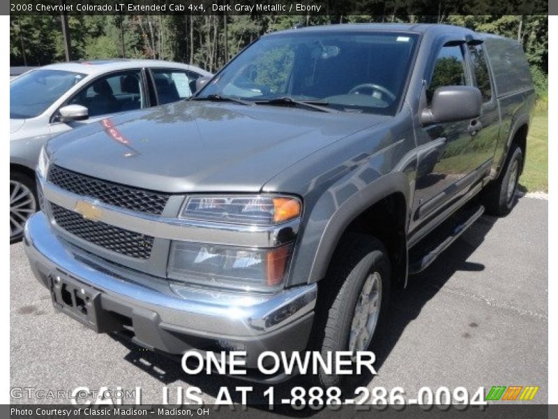 Dark Gray Metallic / Ebony 2008 Chevrolet Colorado LT Extended Cab 4x4