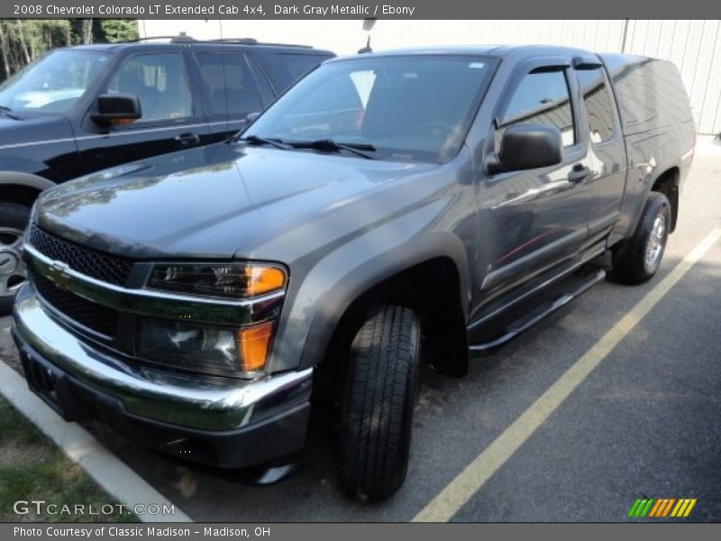 Dark Gray Metallic / Ebony 2008 Chevrolet Colorado LT Extended Cab 4x4