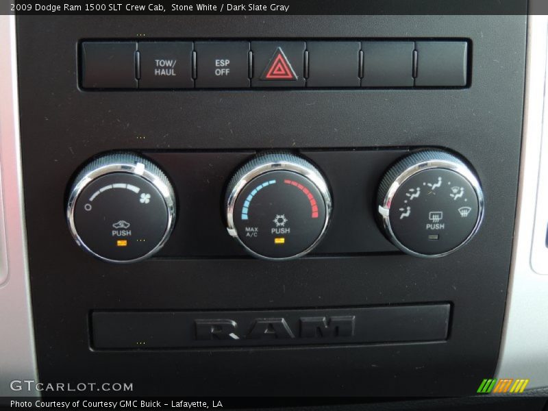 Stone White / Dark Slate Gray 2009 Dodge Ram 1500 SLT Crew Cab