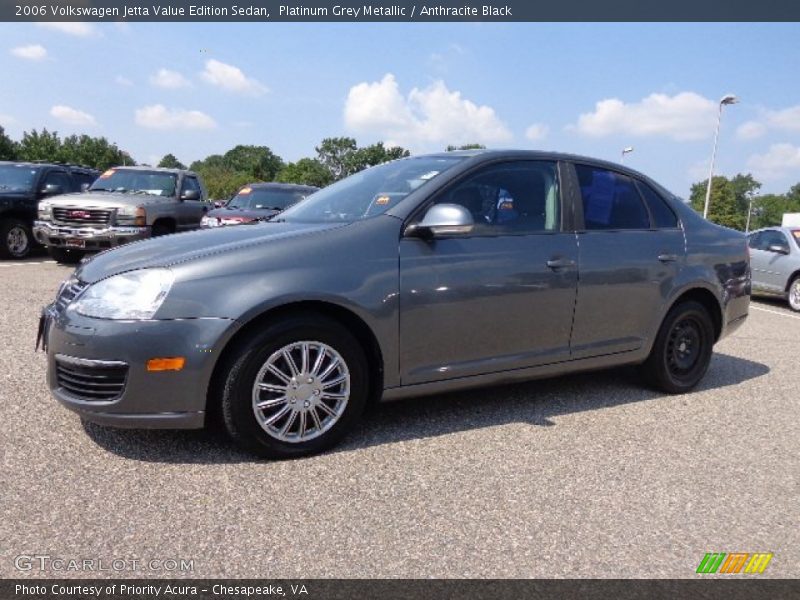 Platinum Grey Metallic / Anthracite Black 2006 Volkswagen Jetta Value Edition Sedan