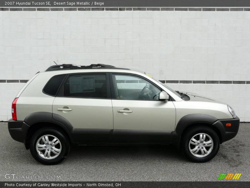 Desert Sage Metallic / Beige 2007 Hyundai Tucson SE