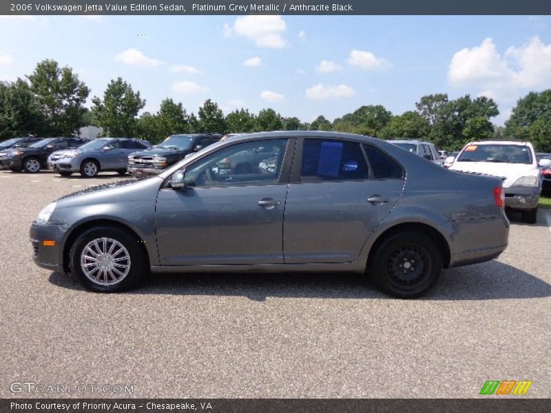 Platinum Grey Metallic / Anthracite Black 2006 Volkswagen Jetta Value Edition Sedan