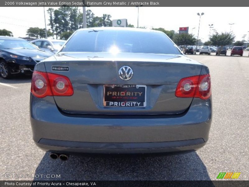 Platinum Grey Metallic / Anthracite Black 2006 Volkswagen Jetta Value Edition Sedan