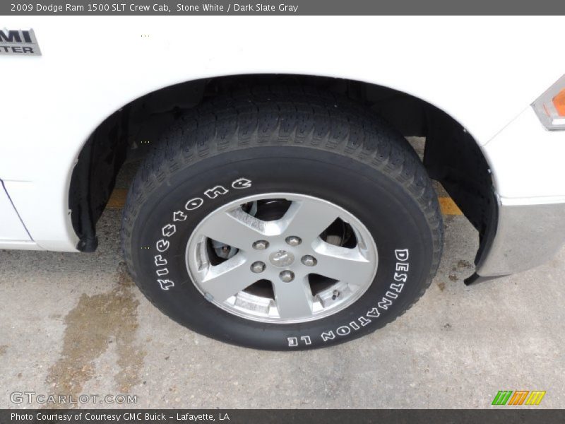 Stone White / Dark Slate Gray 2009 Dodge Ram 1500 SLT Crew Cab