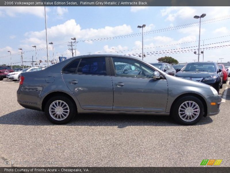 Platinum Grey Metallic / Anthracite Black 2006 Volkswagen Jetta Value Edition Sedan