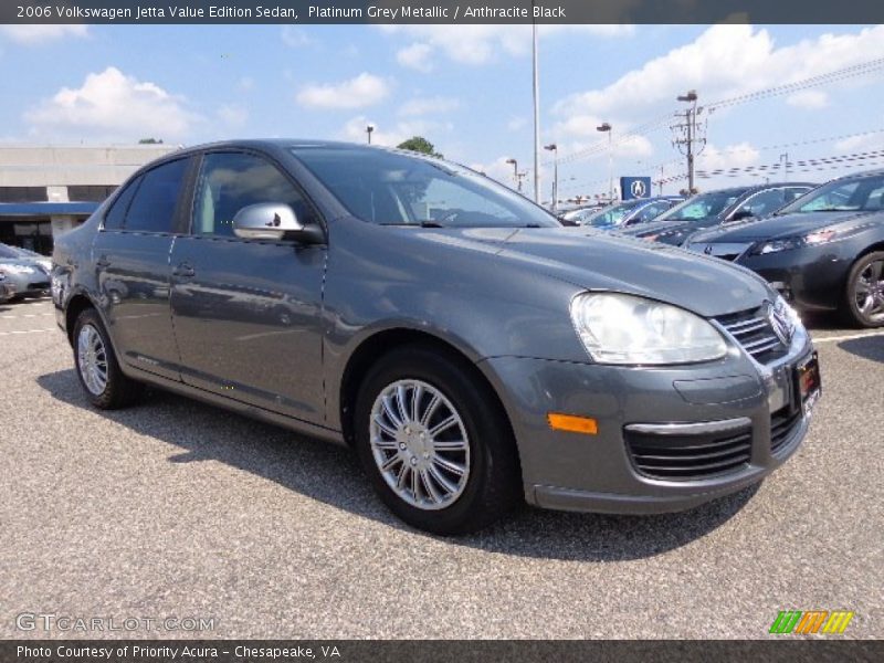 Platinum Grey Metallic / Anthracite Black 2006 Volkswagen Jetta Value Edition Sedan