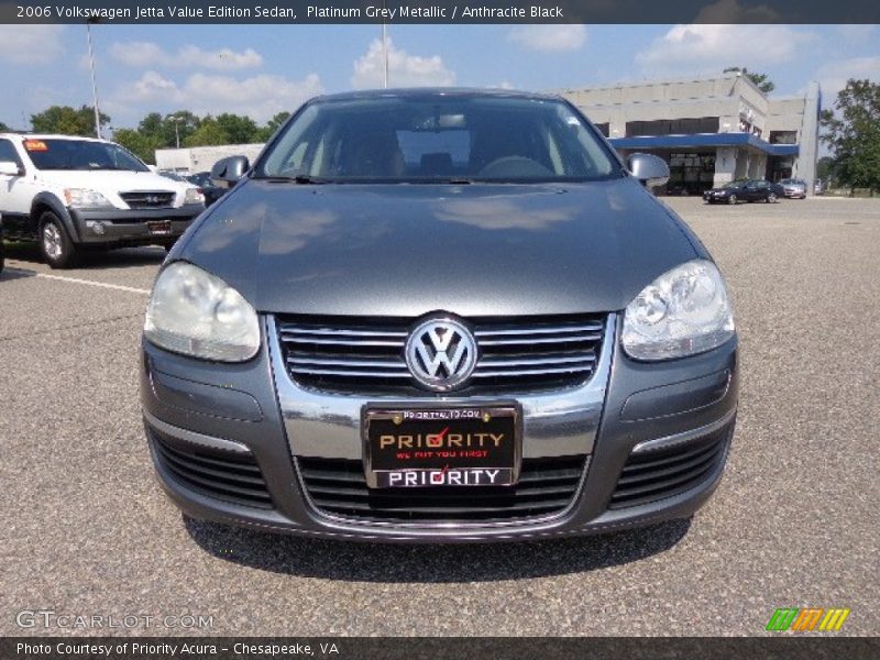 Platinum Grey Metallic / Anthracite Black 2006 Volkswagen Jetta Value Edition Sedan