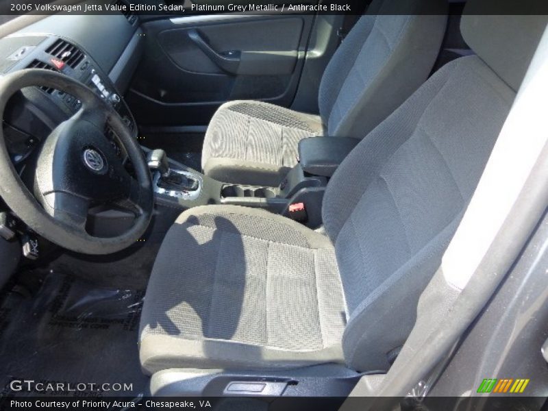 Platinum Grey Metallic / Anthracite Black 2006 Volkswagen Jetta Value Edition Sedan