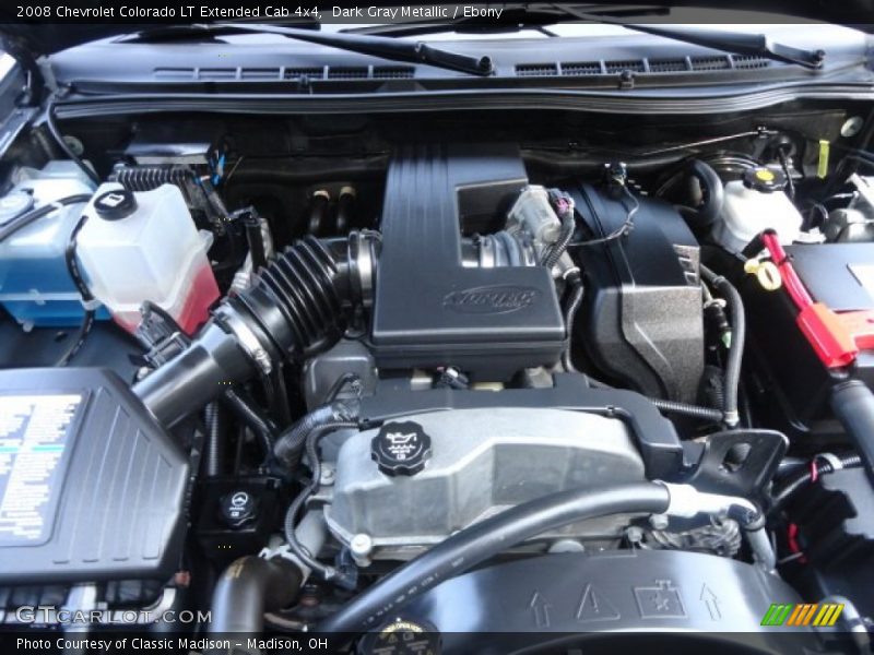 Dark Gray Metallic / Ebony 2008 Chevrolet Colorado LT Extended Cab 4x4