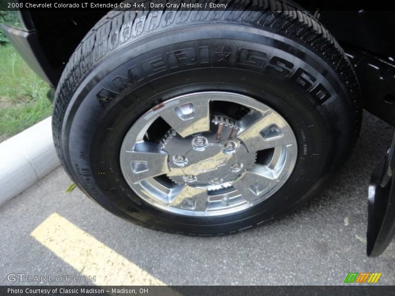 Dark Gray Metallic / Ebony 2008 Chevrolet Colorado LT Extended Cab 4x4