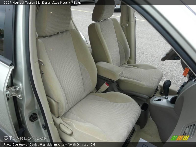 Desert Sage Metallic / Beige 2007 Hyundai Tucson SE