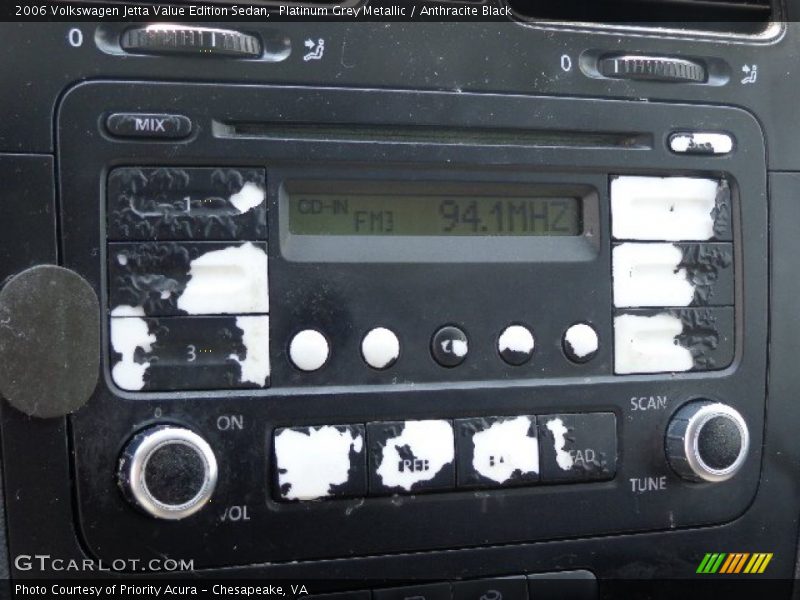 Platinum Grey Metallic / Anthracite Black 2006 Volkswagen Jetta Value Edition Sedan