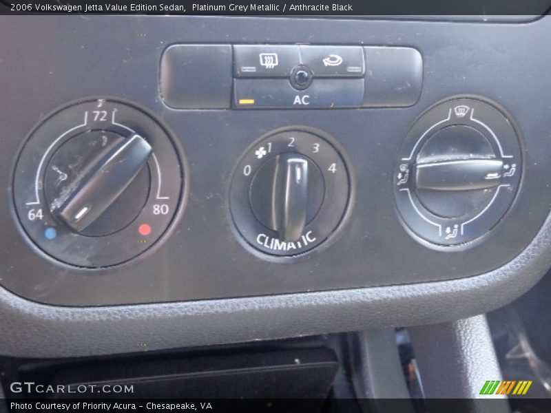 Platinum Grey Metallic / Anthracite Black 2006 Volkswagen Jetta Value Edition Sedan