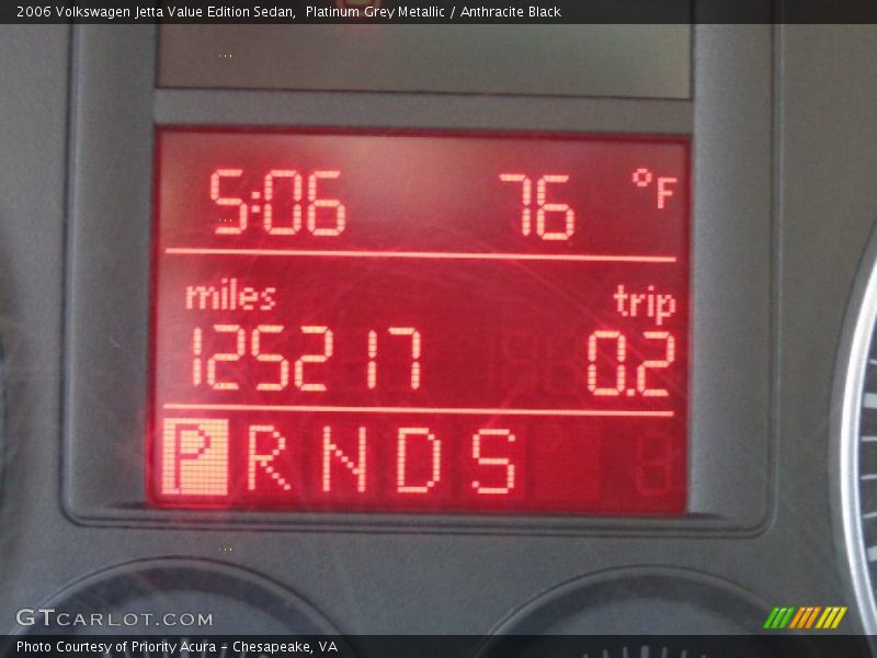 Platinum Grey Metallic / Anthracite Black 2006 Volkswagen Jetta Value Edition Sedan